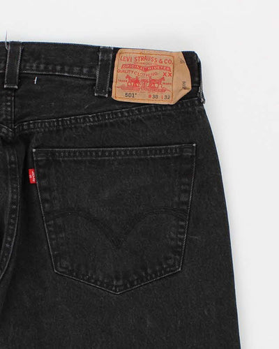 Mens Black 501 Levi's Jeans - W38 L32