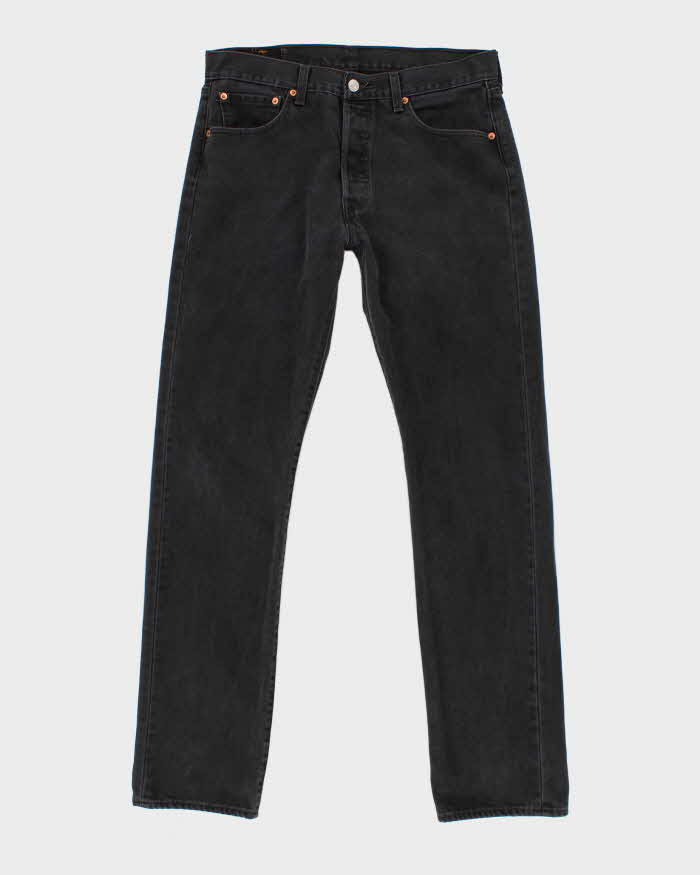 Mens Black 501 Levi's Jeans - W32 L34