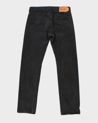 Mens Black 501 Levi's Jeans - W32 L34