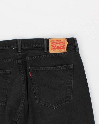 Mens Black 501 Levi's Jeans - W40 L32