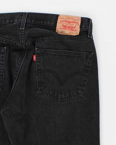 Mens Black 501 Levi's Jeans - W36 L32