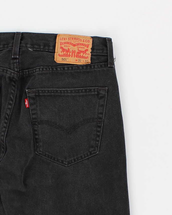 Mens Black 501 Levi's Jeans - W32 L31