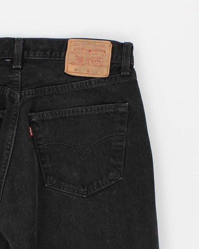 Mens Black 501 Levi's Jeans - W32 L32