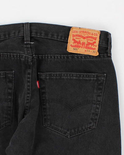 Men Black 501 Levi's Jeans - W34 L30