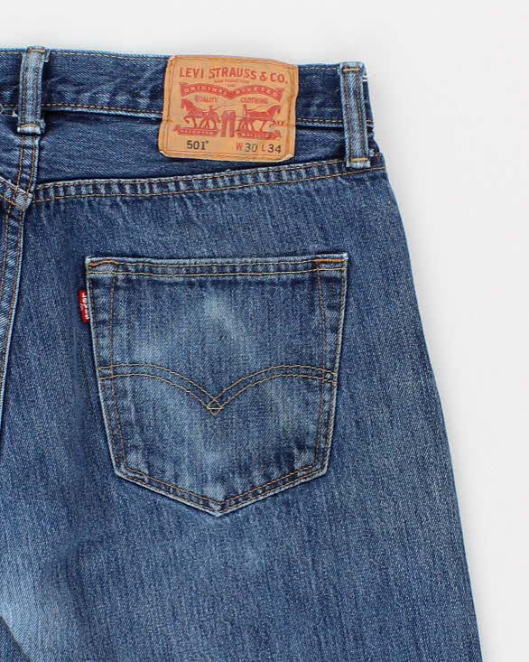 Mens Blue 501 Levi's Jeans - W30 L31