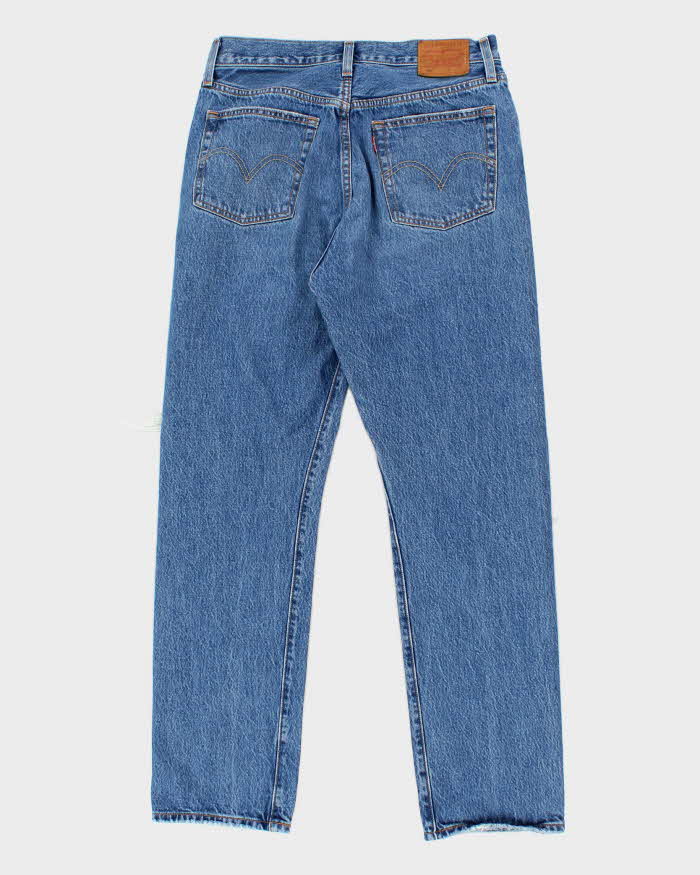 Mens Blue 501 Levi's Distressed Jeans - W32 L27