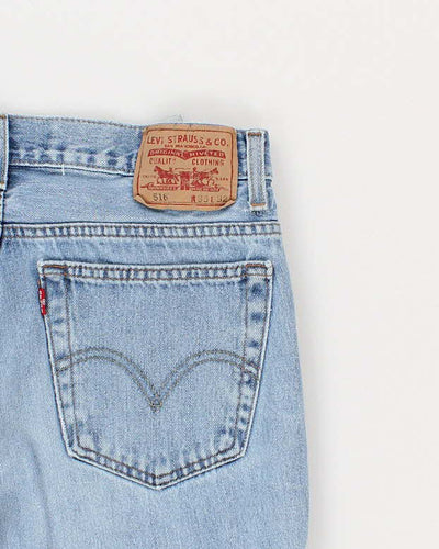 Mens Blue 516 Levi's Jeans - W33 L29