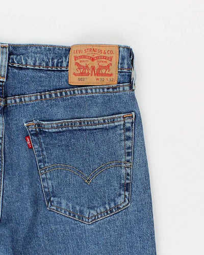 Mens Blue 502 Levi's Jeans - W32 L30