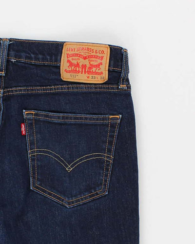 Mens Blue 511 Levi's Jeans - W33 L32