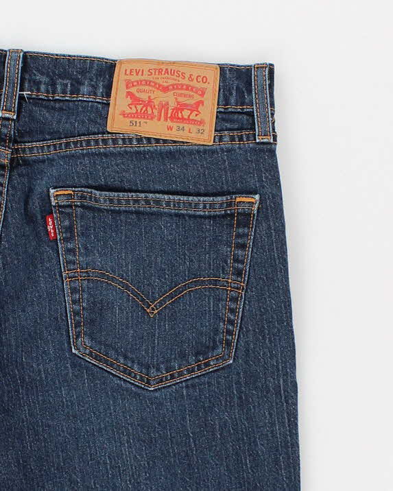 Men's Blue 511 Levi's Jeans - W34 L29