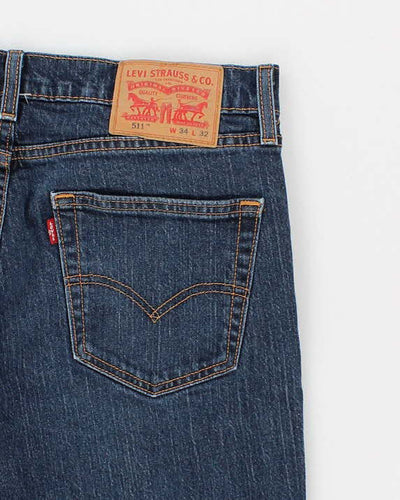 Men's Blue 511 Levi's Jeans - W34 L29