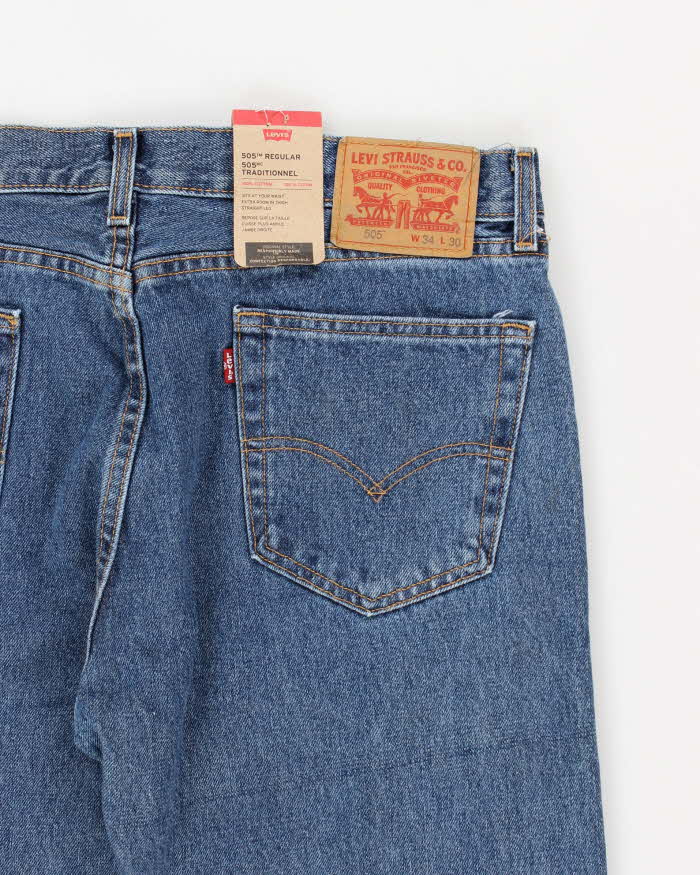 Deadstock Mens Blue Levi's Medium Wash Jeans - W34 L30