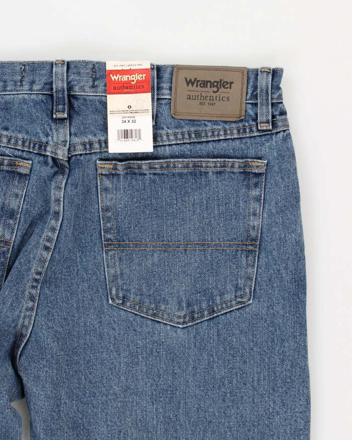 Deadstock Mens Wrangler Blue Straight Leg Jeans - M