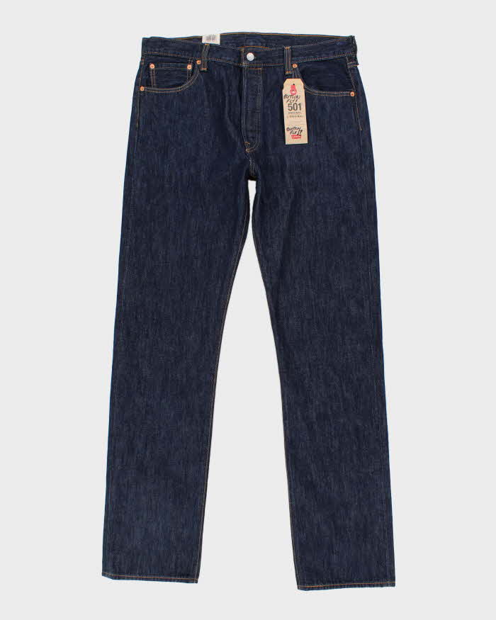 Deadstock Men's Navy 501 Levi's Jeans - 36