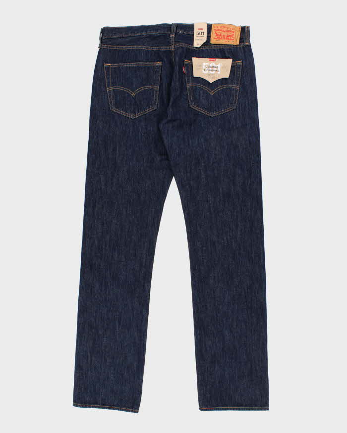 Deadstock Men's Navy 501 Levi's Jeans - 36