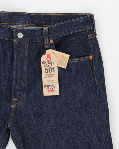 Deadstock Men's Navy 501 Levi's Jeans - 36