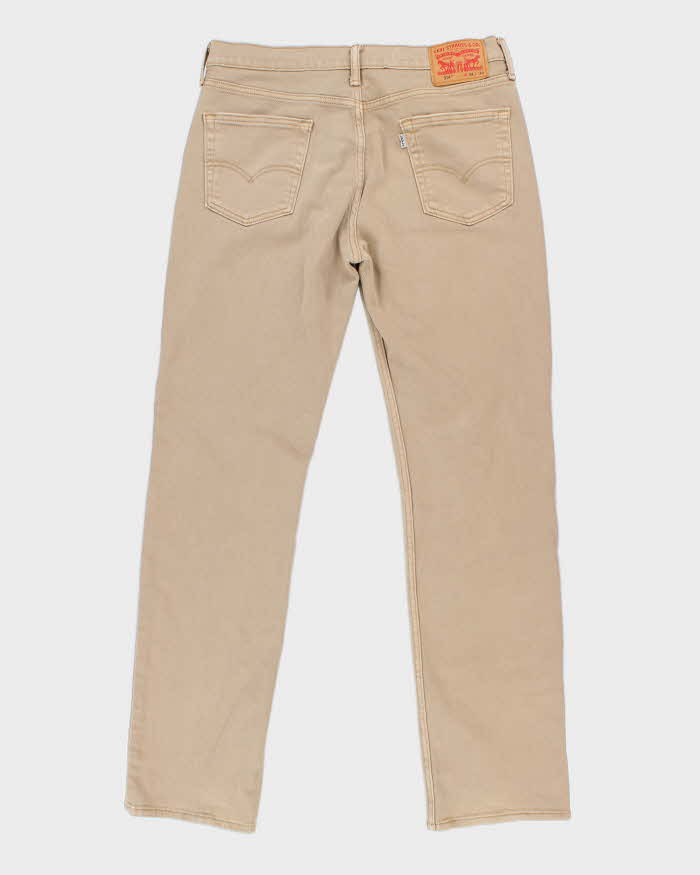 Levi's 514 White Tab Beige Jeans - W34 L34