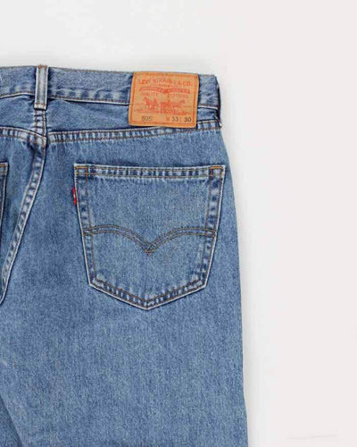00s Levi's 505 Medium Wash Jeans - W33 L30