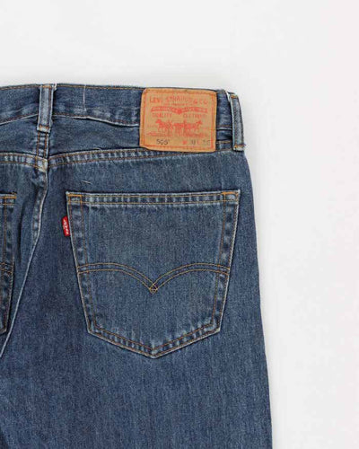00s Levi's 505 Dark Wash Jeans - W32 L36
