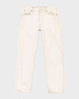 Vintage 90s Levi's 501 Distressed Cream Jeans - W30 L30