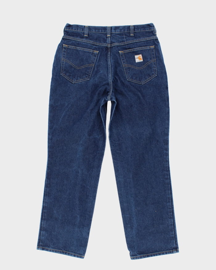Carhartt Flame Resistant Dark Wash Workwear Jeans - W34 L30