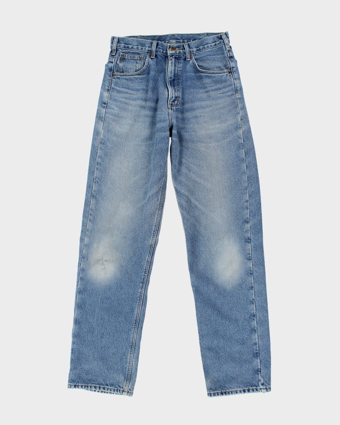 00s Carhartt Flannel Lined Medium Wash Jeans - W32 L35