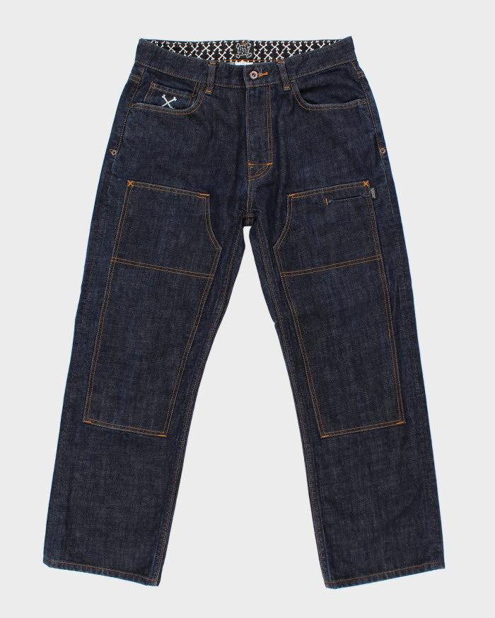 Vintage Y2K Double Knee Indigo Jeans - W30 L26