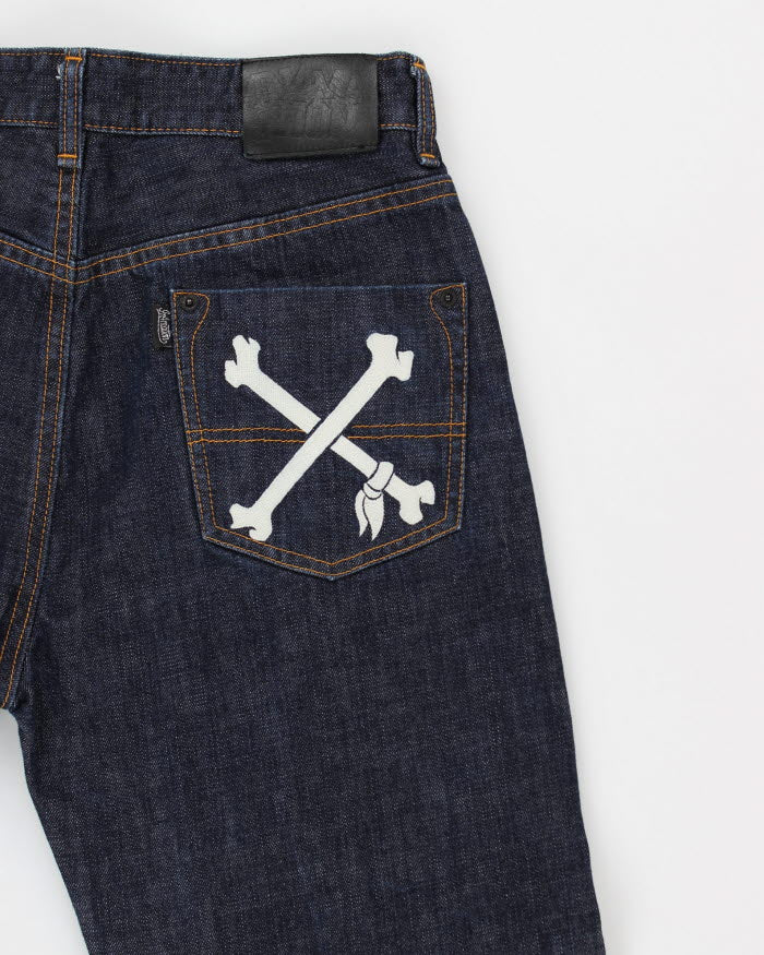 Vintage Y2K Double Knee Indigo Jeans - W30 L26