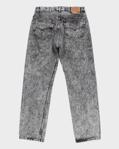 Men's Vintage Levi's 501 Grey Acid Wash Jeans - W28 L28