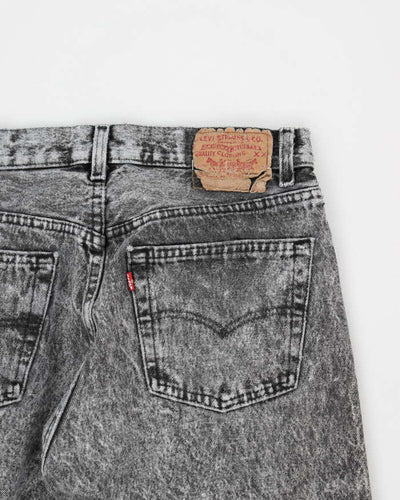Men's Vintage Levi's 501 Grey Acid Wash Jeans - W28 L28