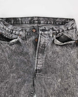 Men's Vintage Levi's 501 Grey Acid Wash Jeans - W28 L28
