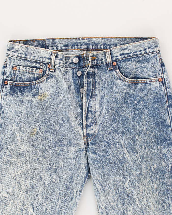 Men's Vintage Levi's 501 Acid Wash Jeans - W26 L29