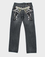 Vintage Y2k 00s Affliction Embroidered Jeans - W32