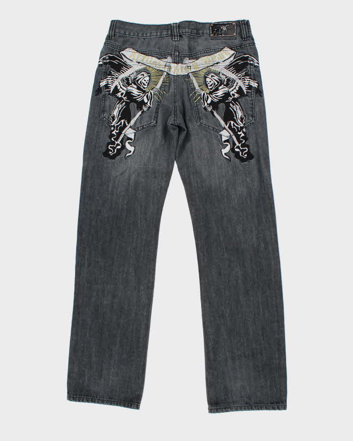 Vintage Y2k 00s Affliction Embroidered Jeans - W32