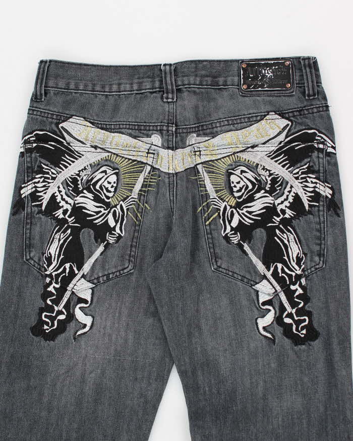 Vintage Y2k 00s Affliction Embroidered Jeans - W32