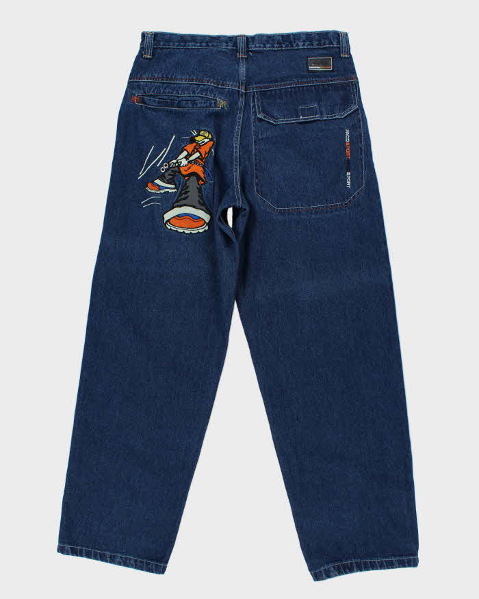 Vintage Y2k 00s Paco Sport Embroidered Jeans - W34 L34