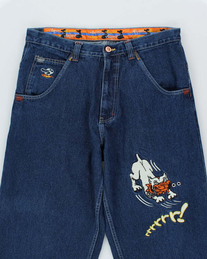 Vintage Y2k 00s Paco Sport Embroidered Jeans - W34 L34 – Rokit