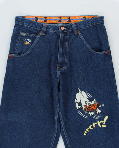 Vintage Y2k 00s Paco Sport Embroidered Jeans - W34 L34