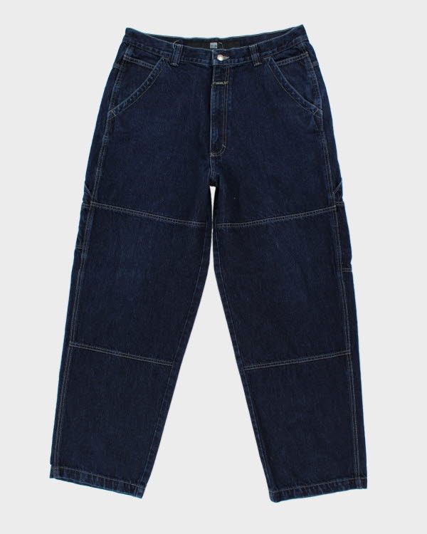 Vintage 90's Wide Leg Marithe Francois Girbaud Dark Wash Jeans - W34 L30