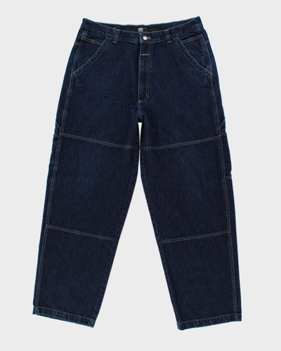 Vintage 90's Wide Leg Marithe Francois Girbaud Dark Wash Jeans - W34 L30