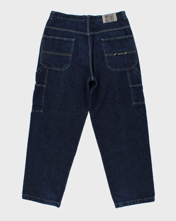 Vintage 90's Wide Leg Marithe Francois Girbaud Dark Wash Jeans - W34 L30