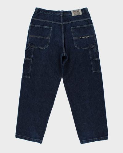 Vintage 90's Wide Leg Marithe Francois Girbaud Dark Wash Jeans - W34 L30