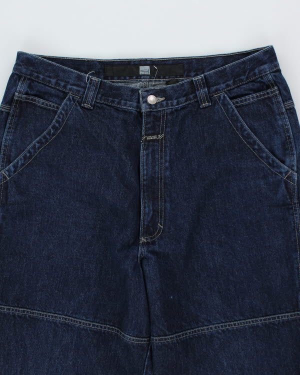 Vintage 90's Wide Leg Marithe Francois Girbaud Dark Wash Jeans - W34 L30