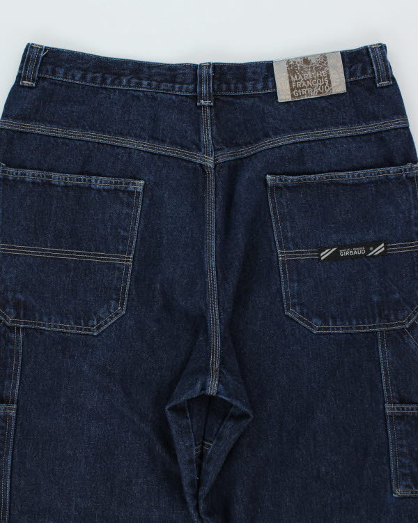 Vintage 90's Wide Leg Marithe Francois Girbaud Dark Wash Jeans - W34 L30