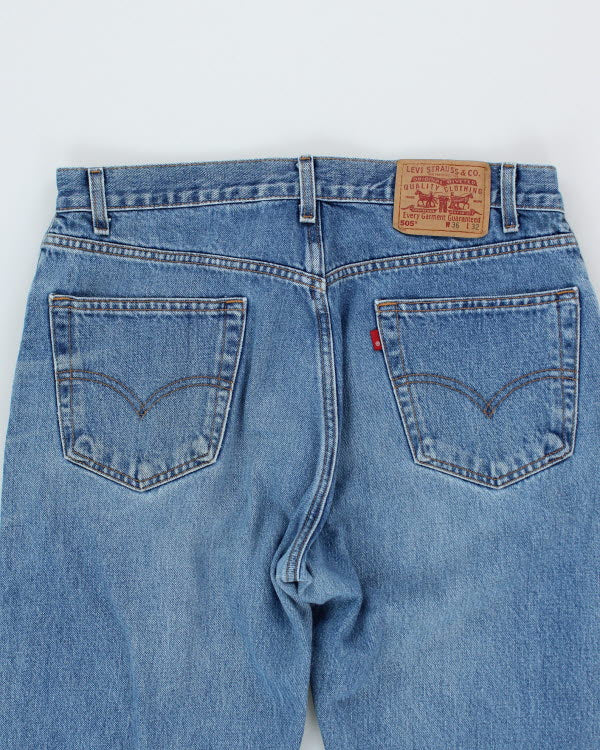 Vintage Levi's 505 Relaxed Fit Medium Wash Jeans - W34 L30 – Rokit