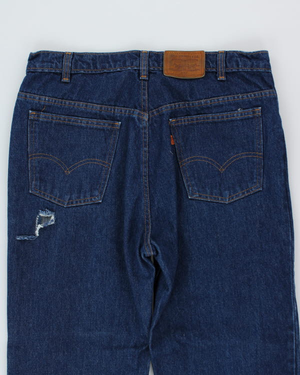 Vintage Levi's Orange Tab 517 Straight Fit Dark Wash Jeans - W32 L28