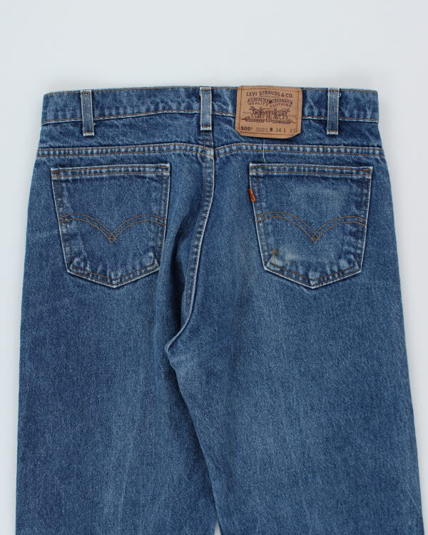 Vintage 80's Levi's 505 Orange Tab Jeans - W32 L31