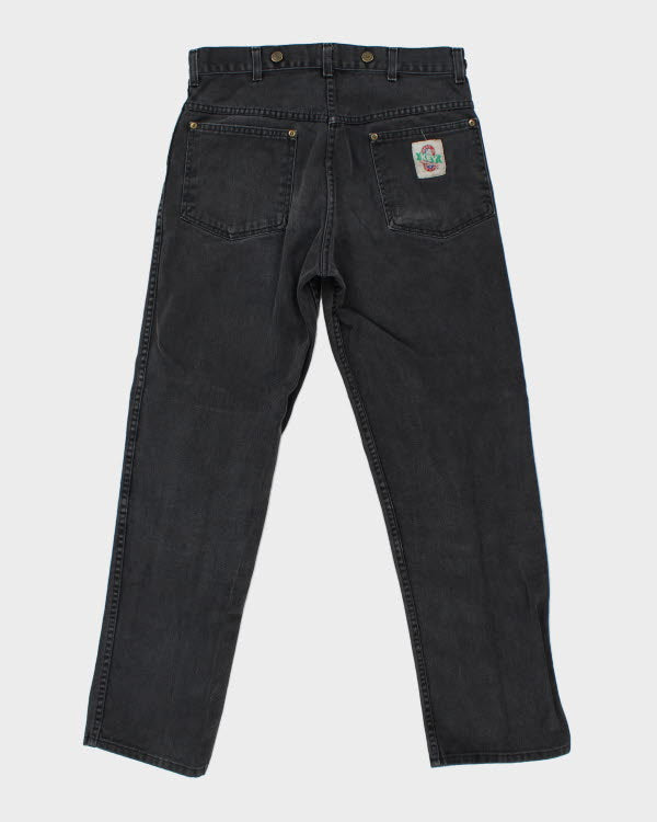 Vintage 90's Key Baggy Grey Stone Wash Jeans - W32 L29