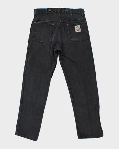 Vintage 90's Key Baggy Grey Stone Wash Jeans - W32 L29