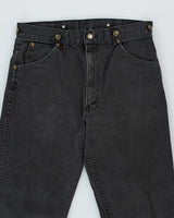 Vintage 90's Key Baggy Grey Stone Wash Jeans - W32 L29